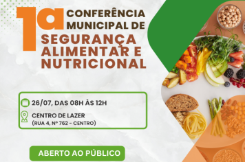 1ª Conferência Municipal de Segurança Alimentar e Nutricional de Guaíra acontece nesta quarta (26)