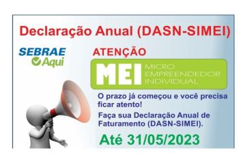 Sebrae Aqui de Guaíra está fazendo declaração do MEI gratuitamente para os microempreendedores