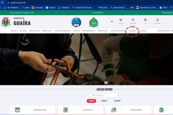 Cultura tem link no site da Prefeitura. Canal serve para cadastramento da Lei Paulo Gustavo