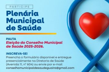 Exerça sua Cidadania participe da Eleição do Conselho Saúde 