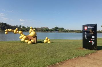 Guaíra recebe nova sinalização turística no parque Maracá