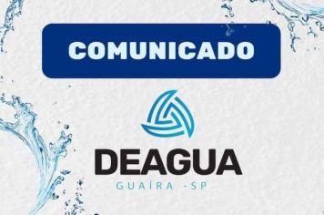 Comunicado do DEAGUA