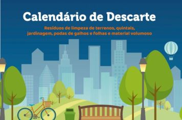 Divulgado o calendário 2024 de descarte de detritos de quintal, volumosos e congêneres 