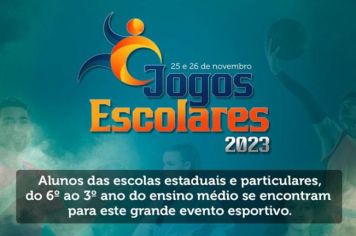 Jogos escolares 2023 acontecem neste final de semana