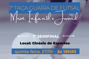 Taça Guaíra de Futsal Mirim chega a semifinal 