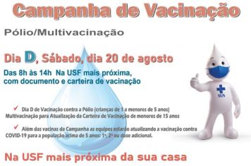Sábado é dia “D” vacina
