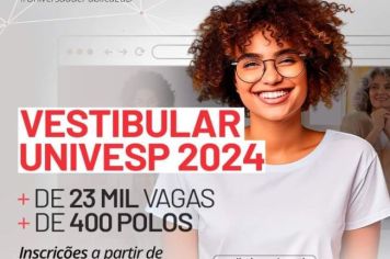 Vestibular Univesp 2024: Inscrições abrem dia 6