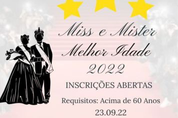 Abertas as inscrições para o Miss e Mister Melhor Idade