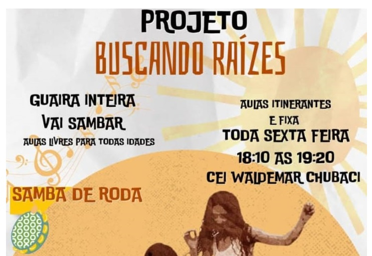 Projeto em Guaíra resgata samba de roda para todas as idades
