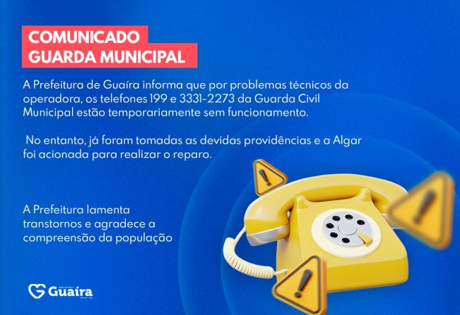 Comunicado Guarda Municipal