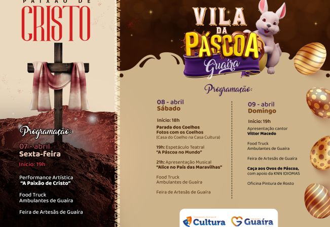 Guaíra prepara programação cultural com Paixão de Cristo e Vila da Páscoa II