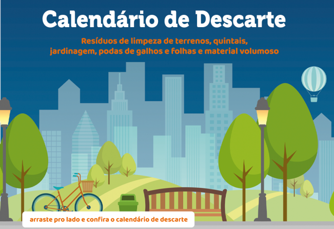 CONFIRA O CALENDÁRIO DE COLETA DE PODAS E RESÍDUOS DE LIMPEZA DE QUINTAIS E TERRENOS