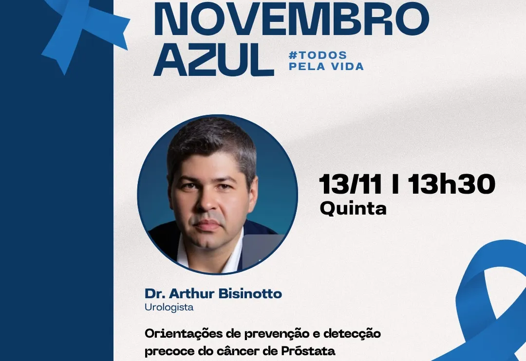 Novembro Azul: Prefeitura e Câmara promovem palestra essencial sobre a saúde do homem