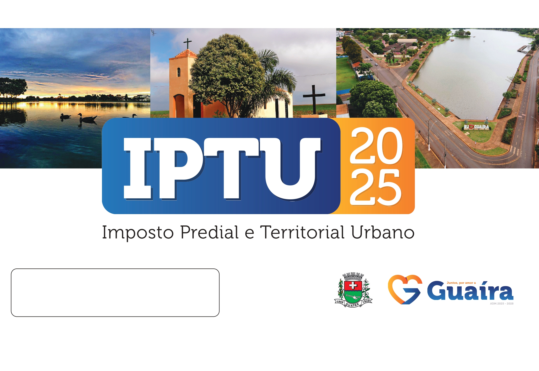 Prefeitura de Guaíra alerta sobre vencimento do IPTU 2025