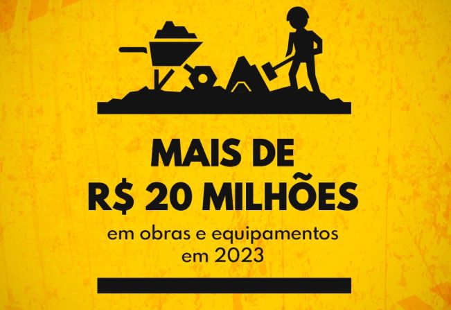 Caso vereadores aprovem, Prefeitura pretende investir mais de R$ 20 milhões em obras e equipamentos em 2023