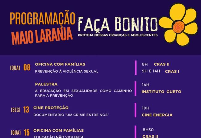 MAIO LARANJA: Assistência, CMDCA e entidades se reúnem no enfrentamento da violência sexual contra crianças e adolescentes