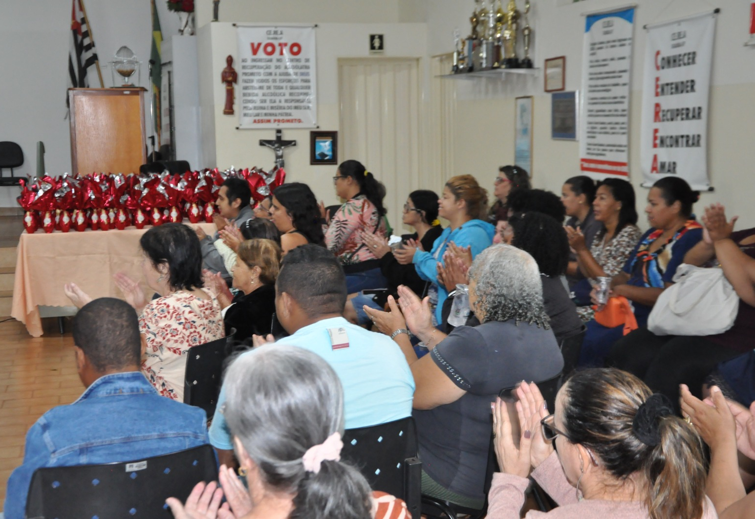 Alegria e celebração na festa de páscoa do CAPS 1 Marcos Ferreira
