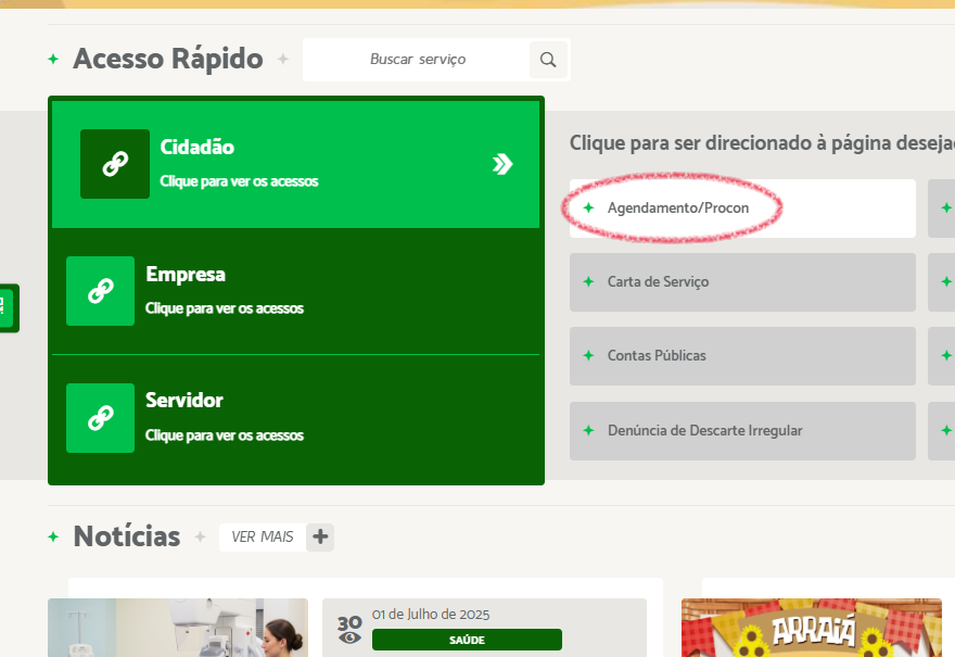 Procon de Guaíra permite agendamento online via site