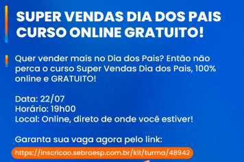 Prefeitura de Guaíra e SEBRAE AQUI promovem curso gratuito 