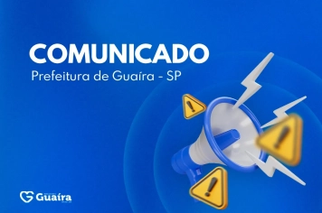 COMUNICADO - ABASTECIMENTO DE ÁGUA