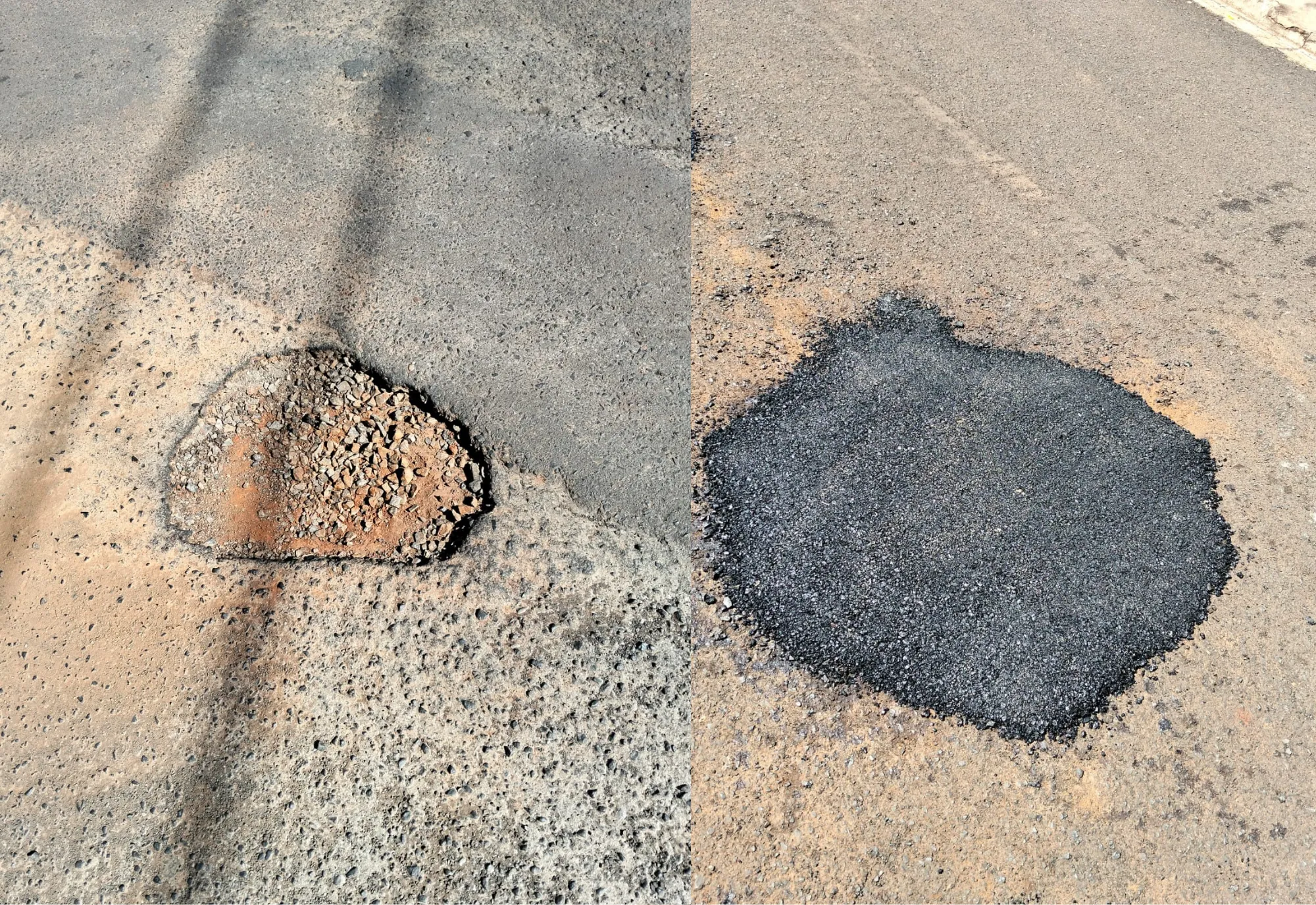 Guaíra executa reparos asfálticos perenes para garantir segurança