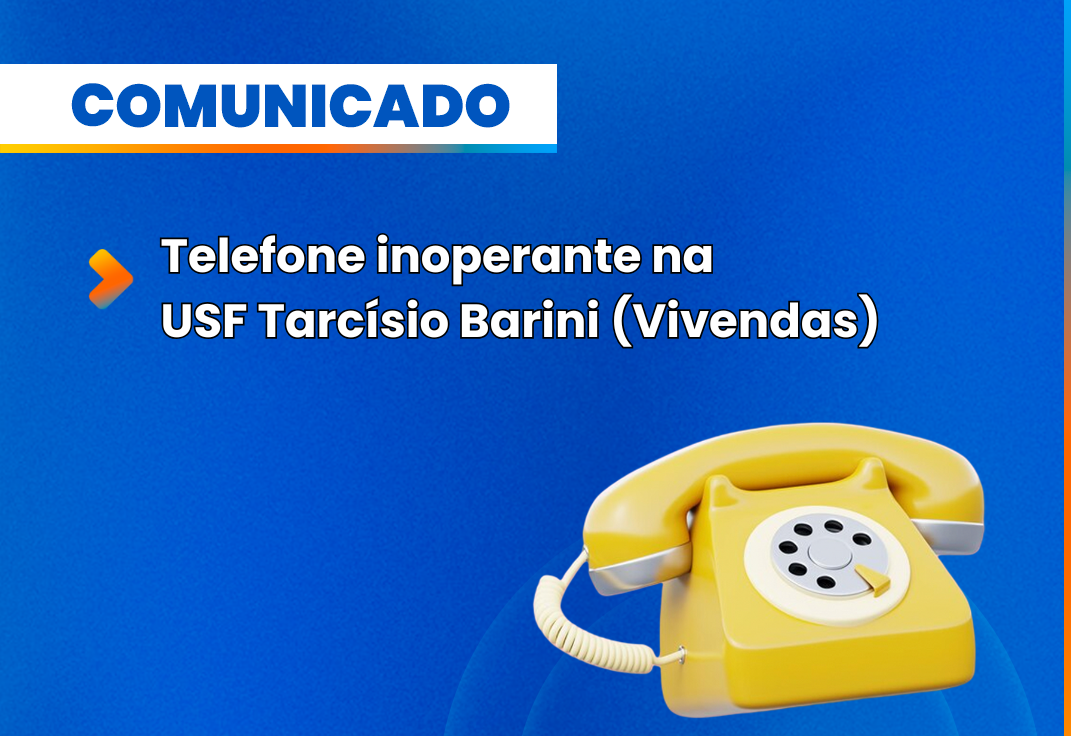 COMUNICADO OFICIAL | DIRETORIA MUNICIPAL DE SAÚDE